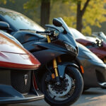 a_close-up_picture_of_several_sport_cars_and_motorbikes_parked_in_line_side_by_side_the_cars_and_mo_xqcb35hmygytbarcuu7x_1